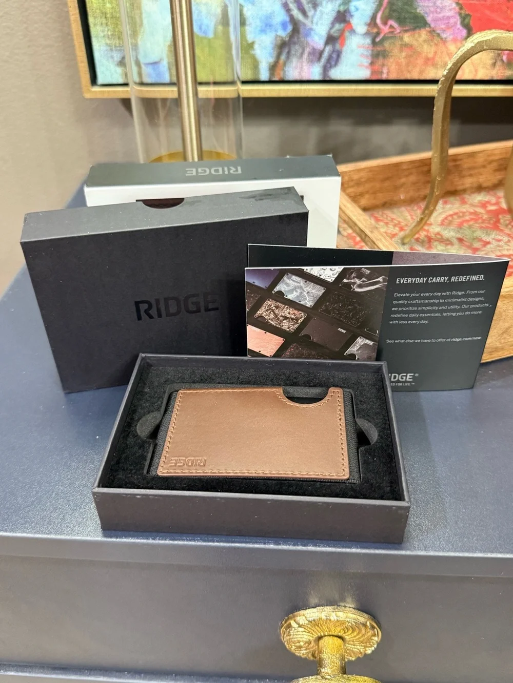 *NWT* The Ridge Biflex Wallet - Tobacco Brown